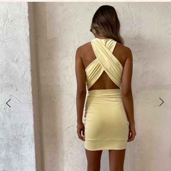 Significant Other Novara Dress NWT in Lemon - Picture 5 of 5